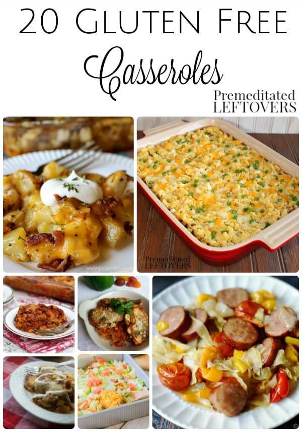 20 Gluten-Free Casserole Recipes- These gluten-free casseroles will make dinner time a lot easier. They are perfect for preparing ahead and freezing. 