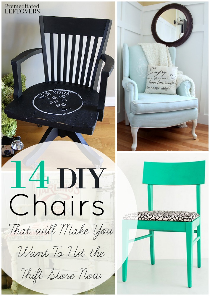 14 Upcycled Chair Tutorials- Turn a tattered old chair into a treasured piece of furniture for your home with these creative upcycled chair projects. 