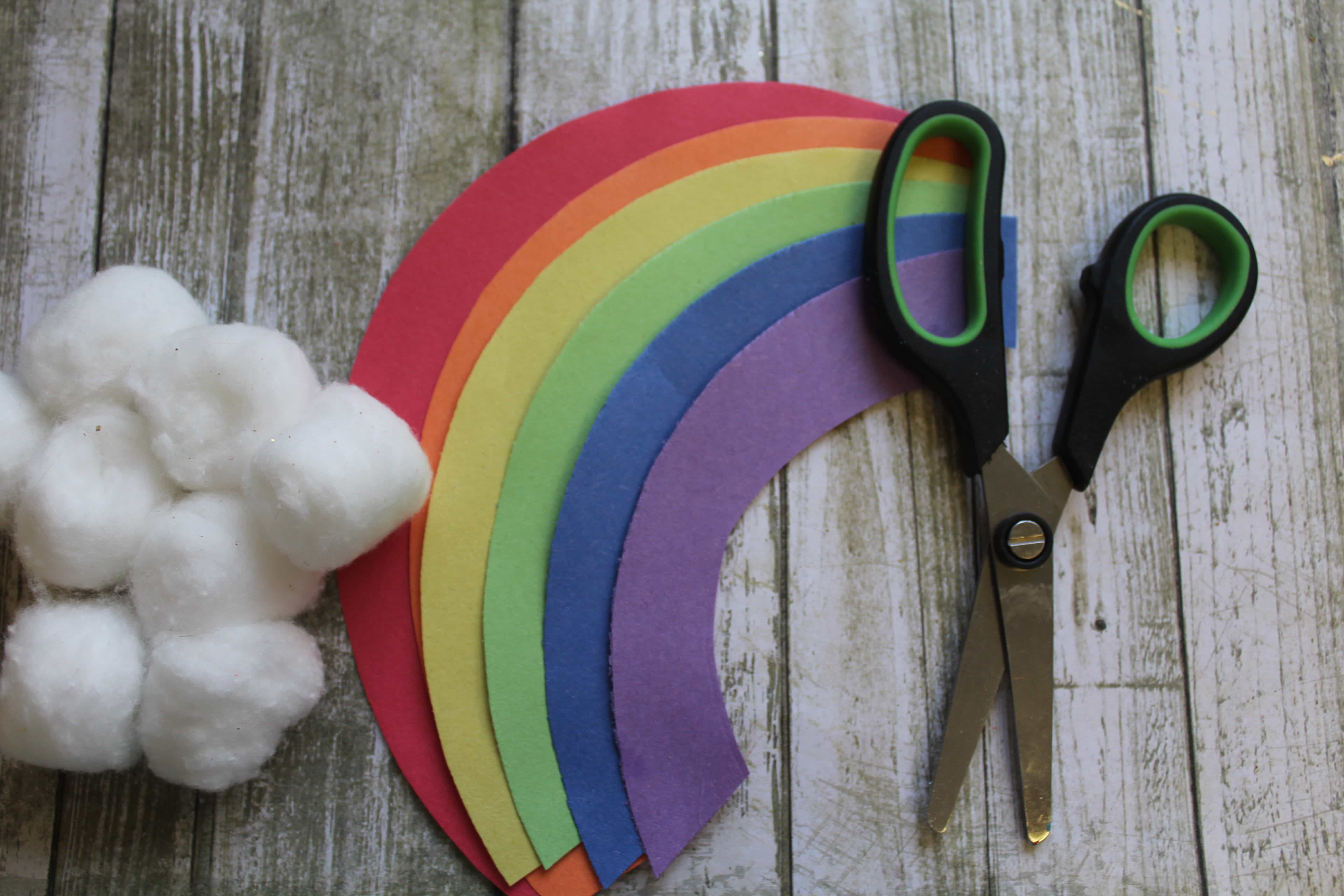 St. Patrick's Day Leprechaun Trap Craft for Kids making rainbow