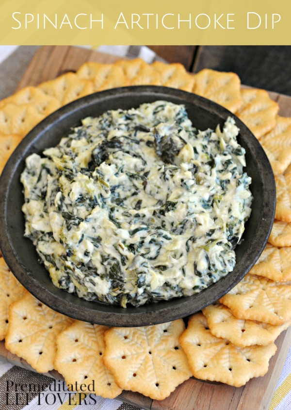 Spinach Artichoke Dip Recipe- This delicious spinach and artichoke dip is easy to prepare and makes the perfect side or appetizer for your next big event!