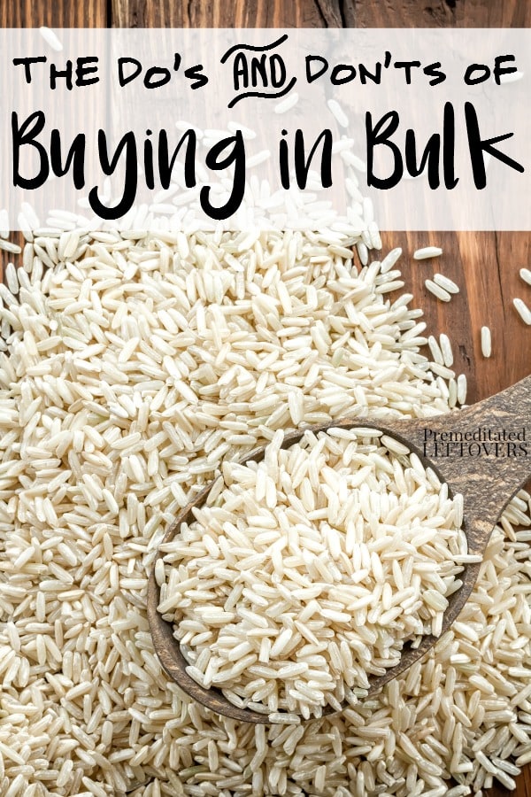 The Dos and Don'ts of Buying in Bulk-Tips for which items you should buy in bulk, what to do when buying in bulk to make your purchases last, and what you should avoid when you buy in bulk.