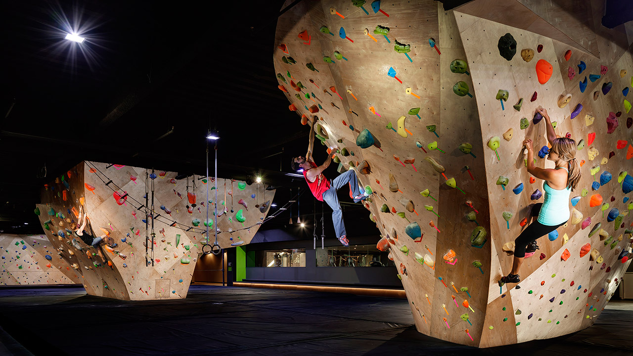 Rock Climbing at Whitney Peak- Check out the world's tallest climbing wall and other athletic activities at the Whitney Peak BasecCamp