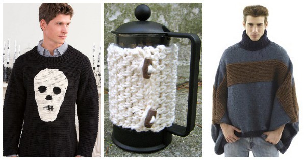 Free Crochet Patterns for Men- Check out these 12 free men's crochet patterns. They include gifts he will love such as sweaters, hats, and scarves.
