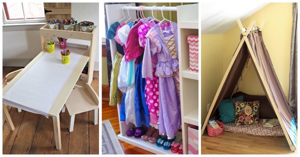 11 DIY Playroom Furniture Projects- Improve storage and create cute design pieces in your child's playroom with these simple furniture tutorials.