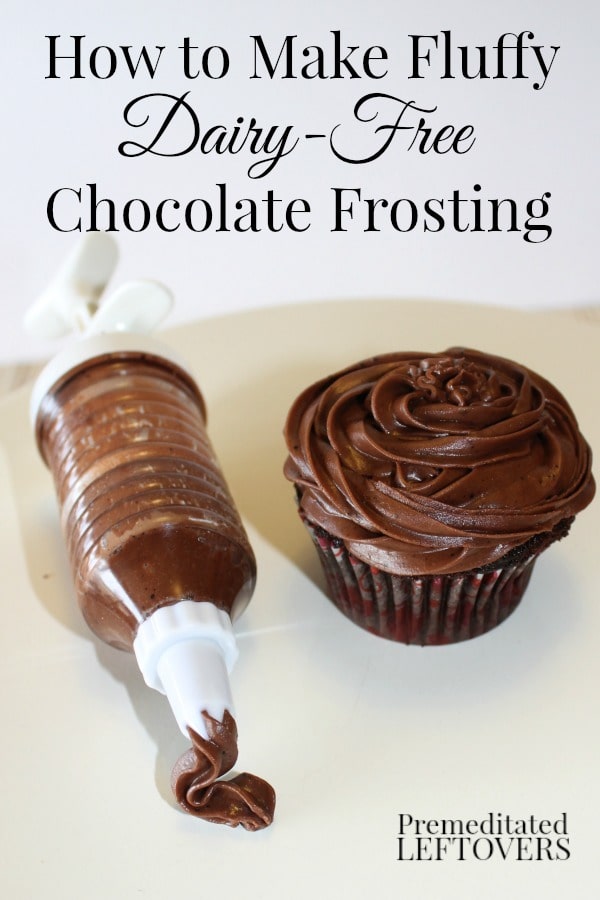 How to Make Fluffy Dairy-Free Chocolate Frosting - You don't have to compromise on flavor or texture with this delicious dairy-free chocolate frosting recipe!