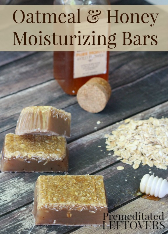 Oatmeal and Honey Moisturizing Bar Soap- This homemade soap is a natural way to moisturize and exfoliate your skin. It is gentle enough for kids and adults. 