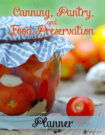 Canning and food preservation Planner