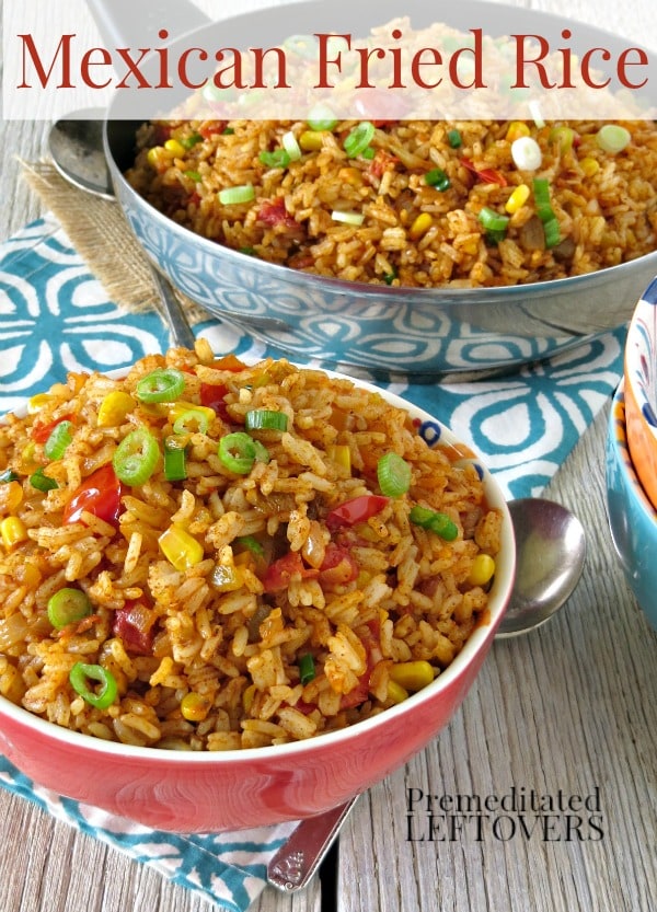 A bowl of Mexican Fried Rice Recipe