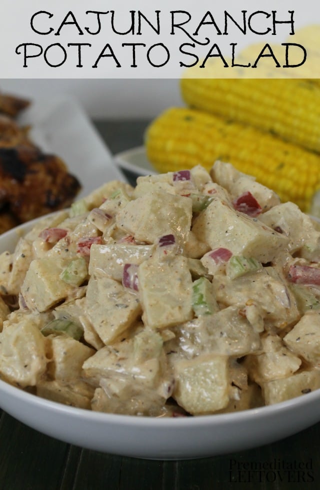 This Cajun Ranch Potato Salad Recipe is a delicious twist on traditional potato salad recipes! Plus find Easy BBQ Ideas for hosting a perfect summer barbecue this year.