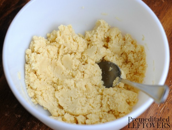 Easy Lemon Truffle Recipe- forming dough