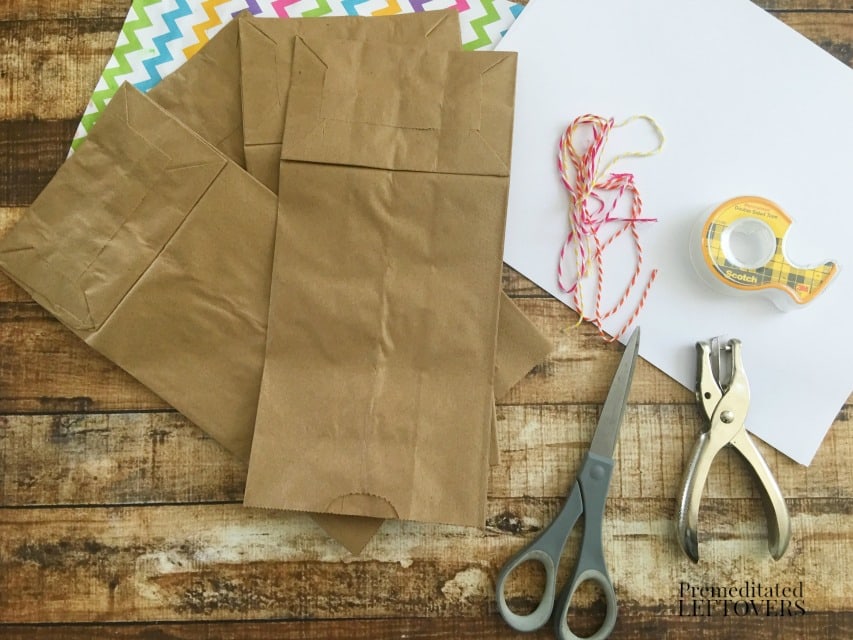 How to Make a Paper Bag Book for Kids- supplies needed