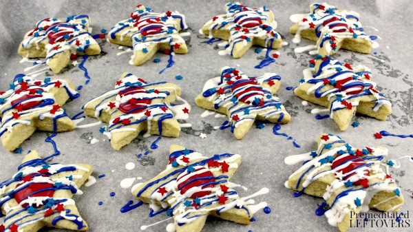Patriotic Star Homemade Sugar Cookies