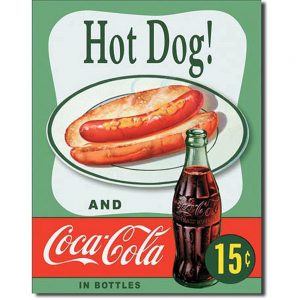 Vintage Metal Signs to Make You Feel Nostalgic- hot dog