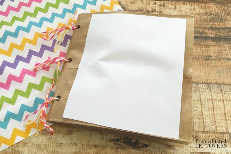 How to Make a Paper Bag Book for Kids - finished product