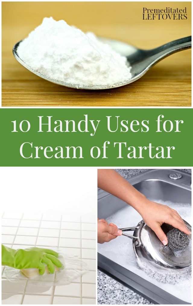 10 Handy Uses for Cream of Tartar- Here are 10 frugal ways to use cream of tartar for cleaning, repelling ants, removing stains, and more!