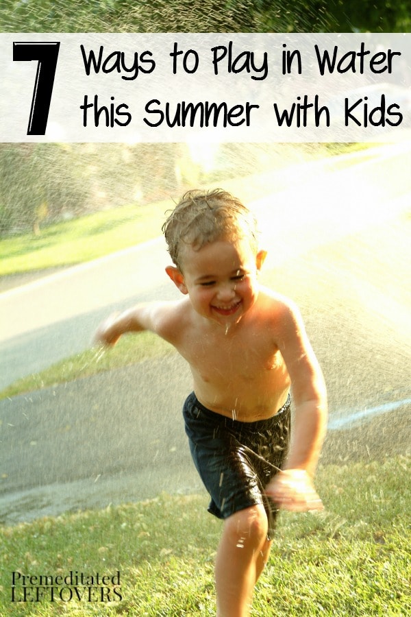 Fun Ways for Kids to Play with Water- Kids will keep cool and have a good time this summer with these water activities. Get the hose out and give them a go!