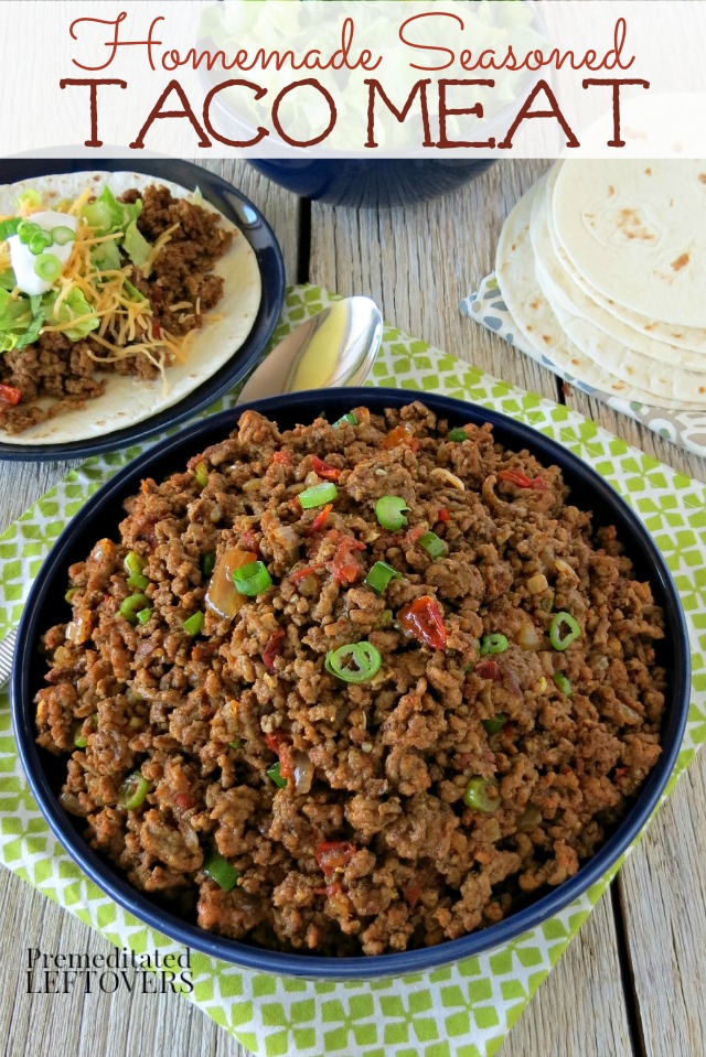 Homemade Seasoned Taco Meat Recipe - Making this seasoned taco meat recipe ensures you know exactly what's going in it, and you can customize it to suit your taste.