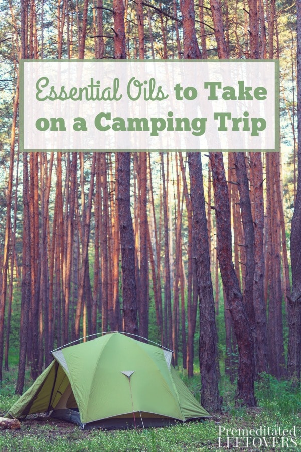 Essential Oils to Take on a Camping Trip- Pack these essential oils on your next camping trip to repel insects, reduce nausea, and help you sleep better