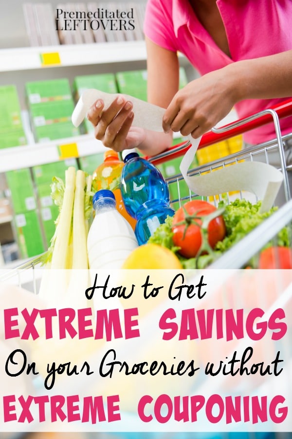Extreme Grocery Savings Without Extreme Couponing- Here are some great ways to save money on groceries without using a single coupon. 