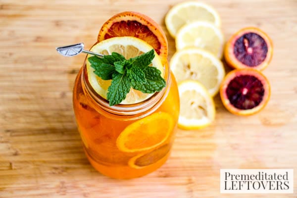 Orange & Cream Soda Lemonade- served in mason jar
