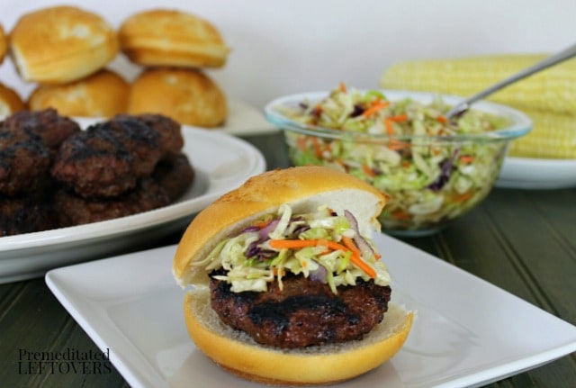 Teriyaki Burgers with Asian Coleslaw recipe and tips