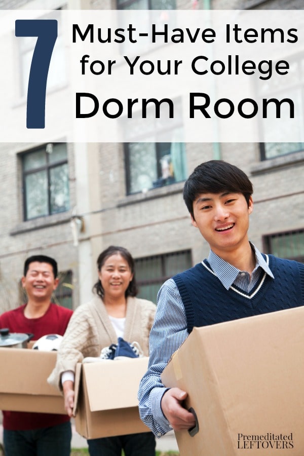 Must Have Items for Your College Dorm Room- Heading to college in the fall? Be sure to include these 7 items when shopping for dorm room essentials.