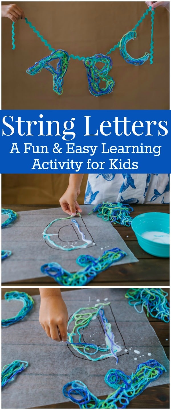 String Letters An Alphabet Craft With Game Ideas For Kids