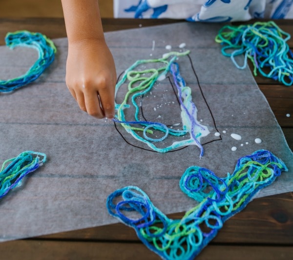 String Letters - An Alphabet Craft with Game Ideas for Kids