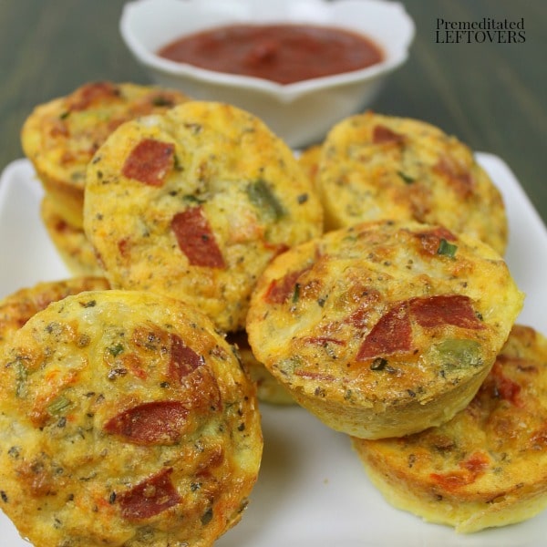 Pizza Egg Puffs Recipe with an Easy Pizza Dipping Sauce