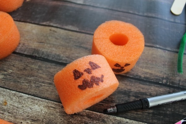 Pool Noodle Pumpkins and Activities for Kids- free play