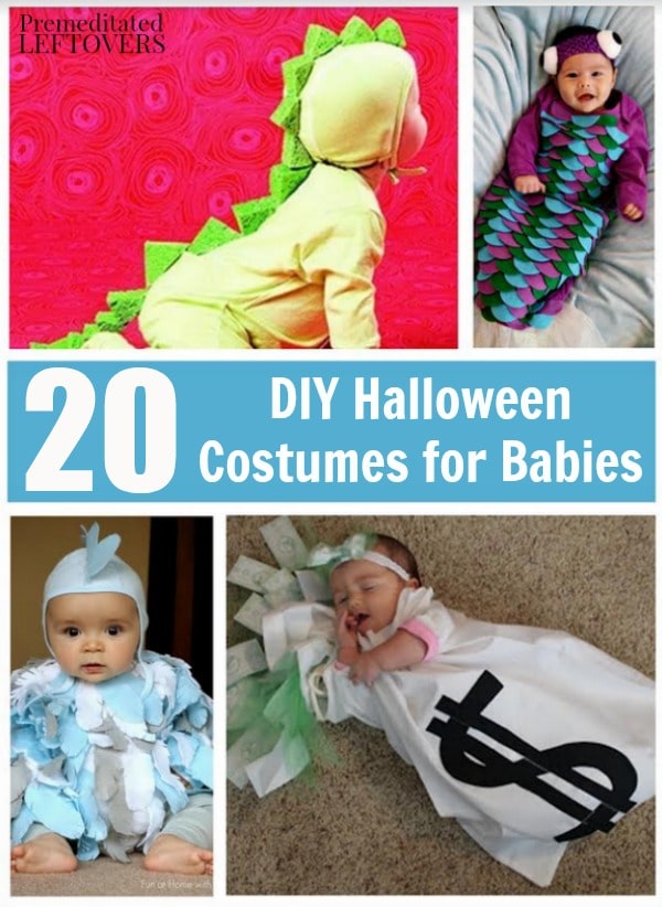 Your baby will look adorable in any of these 20 DIY Halloween Costumes for Babies. Easy to follow tutorials are included for you to create them yourself!