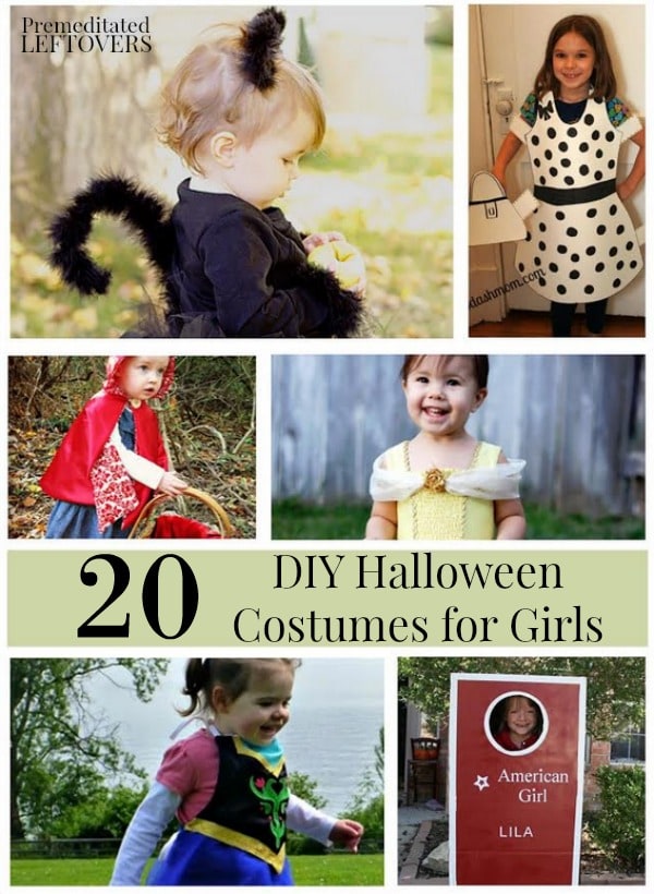 These 20 DIY Halloween Costumes for Girls are perfect for trick-or-treating or Halloween parties. They include simple tutorials and creative costume ideas.