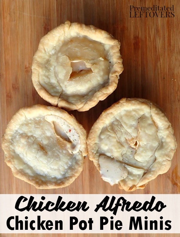 This delicious Chicken Alfredo Mini Pot Pie recipe is the ultimate match of two well-loved comfort foods. Make them for a meal your whole family will enjoy!