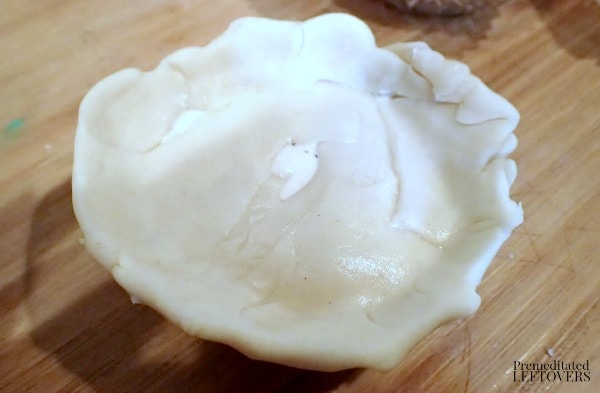 Chicken Alfredo Mini Pot Pie Recipe- add dough top