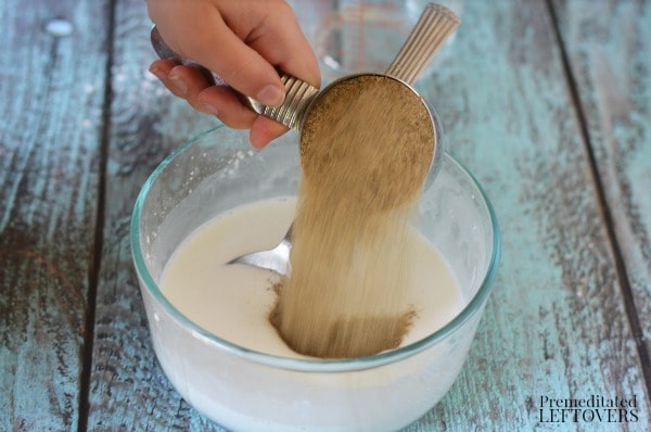How to Make Quicksand- add sand to cornstarch mixture
