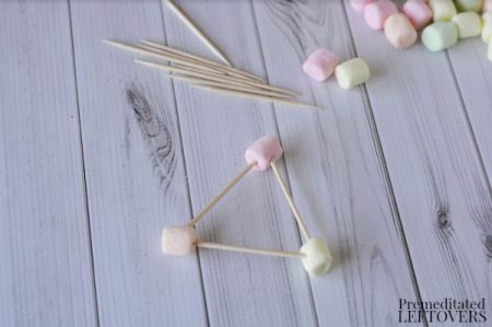 toothpick triangles activity- toothpick triangle