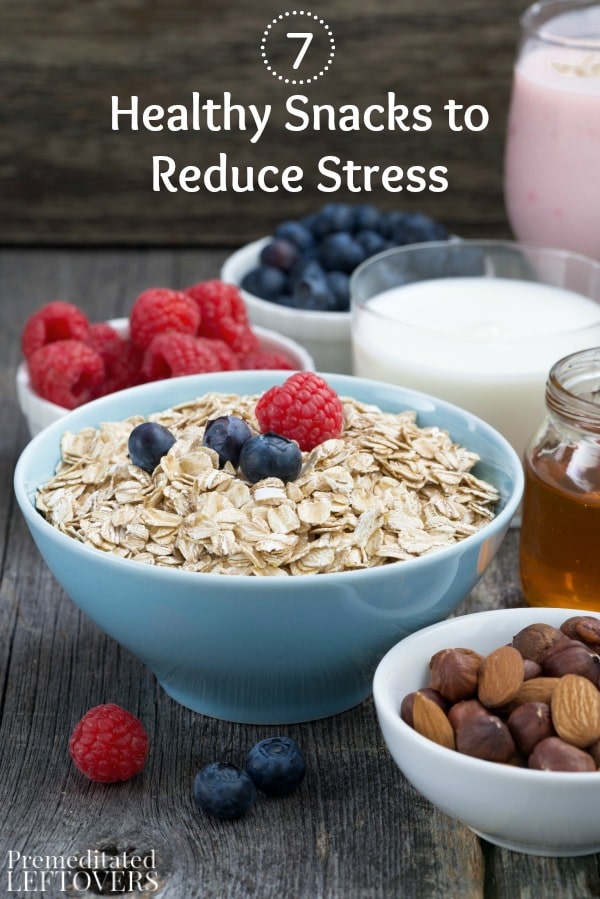 To relax and unwind from the day, try munching on these 7 Healthy Snacks to Reduce Stress. These foods can help reduce stress, depression, and anxiety.