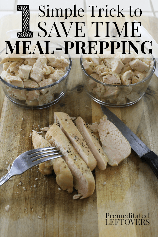 Use this Simple Trick to Save Time with Meal-Prepping. Batch Cooking all of your proteins for the week will save you time when prepping meals for the week.