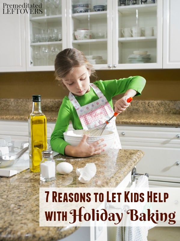 Don't shoo your kids away from the kitchen! Instead, make the most of this special time together with these 7 Reasons to Let Kids Help with Holiday Baking.