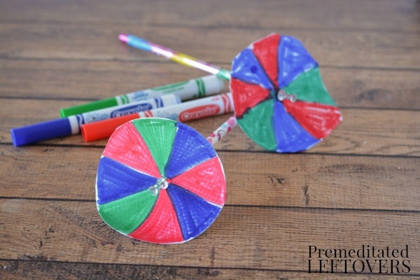 This Color Spinner Science Experiment for Kids is a fun activity that combines learning and play. It is a great way to teach kids about the primary colors.