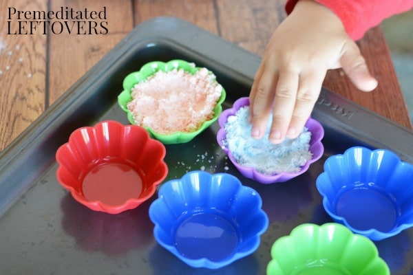 DIY Bath Fizzies for Kids- press into molds