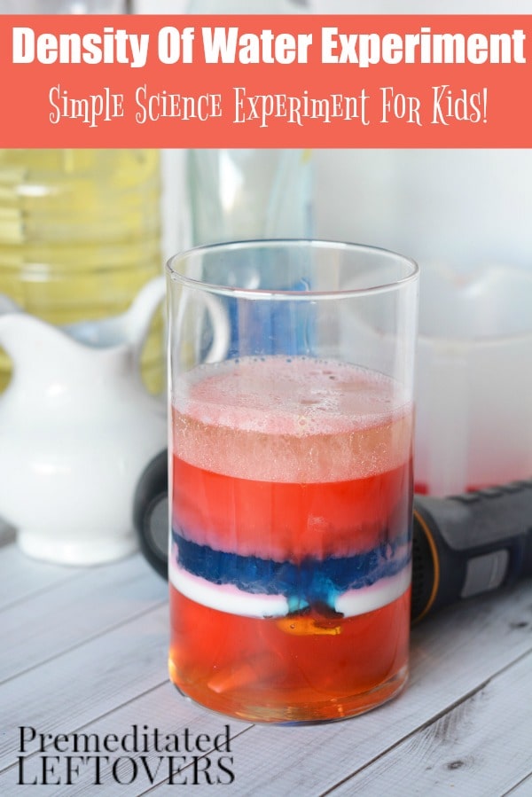 This Density of Water Experiment for Kids can be done with a handful of common household items. It's a fun hands-on activity and science lesson in one!