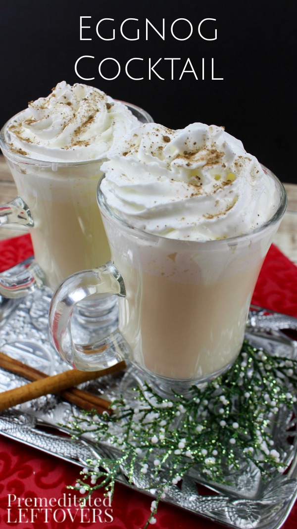 Make this Easy Eggnog Cocktail recipe for your friends and family this Christmas. It's a twist on a classic that adds tons of flavor to a simple recipe!