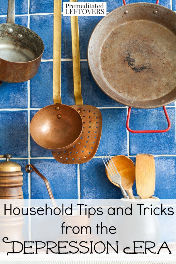 Looking for inexpensive ways to clean your home and maintain it? Check out these clever and frugal Household Tips from the Depression Era!