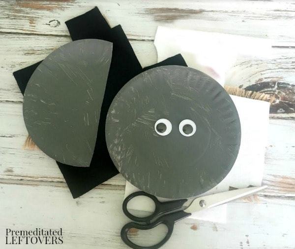 Raccoon Paper Plate Craft- materials needed