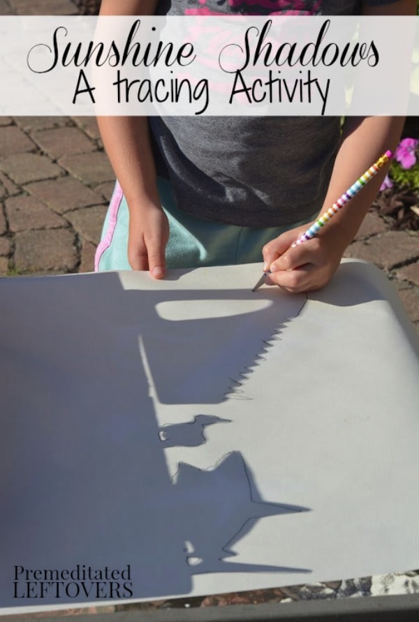 Kids can learn about the letter S with this fun Letter S Activity: Sunshine Shadows Tracing. It's an easy activity to set up and enjoy on a sunny day!