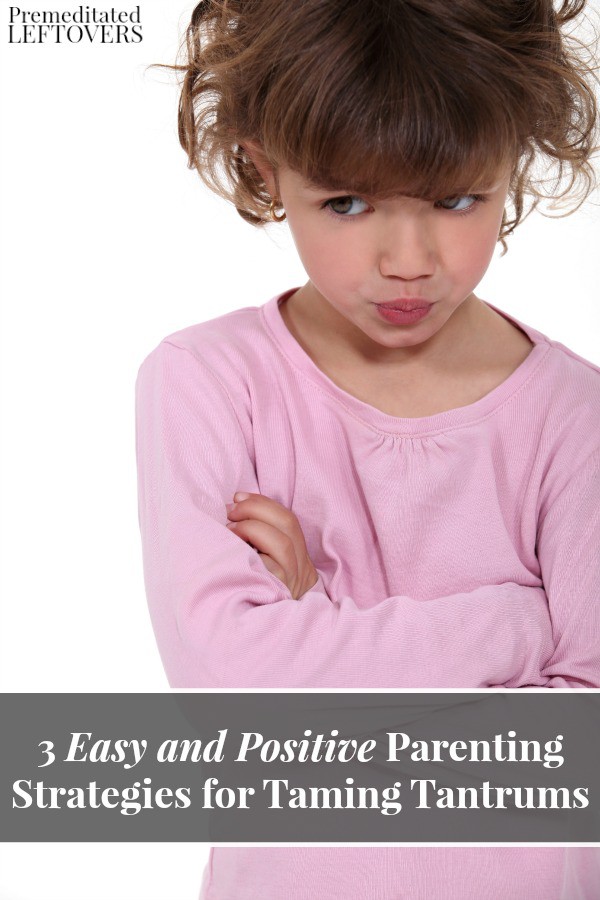 Help your child get back up and move past disappointment with these 3 Easy and Positive Parenting Strategies for Taming Tantrums. 
