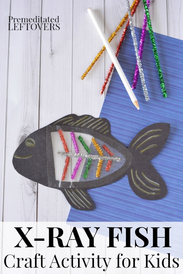 X-Ray Fish Craft Activity for Kids - This is a fun letter x activity for kids learning their letters or a fun craft to supplement a study of fish and ocean life.