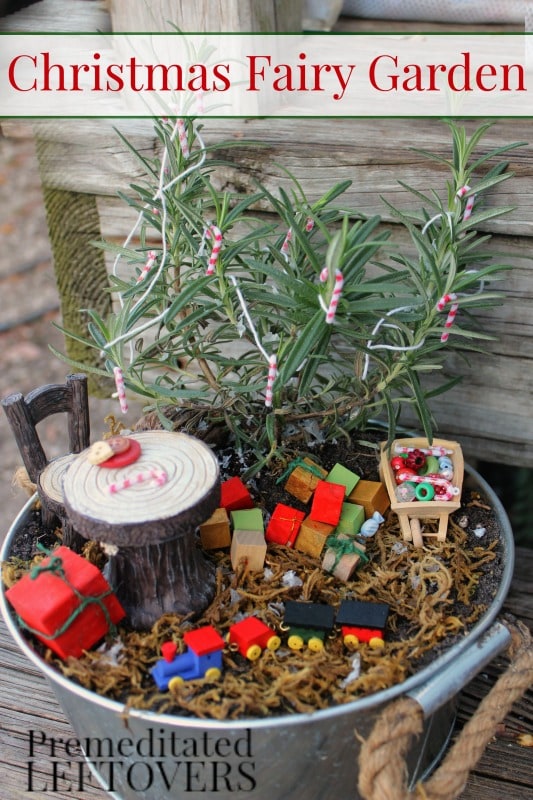 Kids will love making this Christmas Fairy Garden to celebrate the magic and wonder of the holiday! It's simple to create with fun Christmas miniatures. 