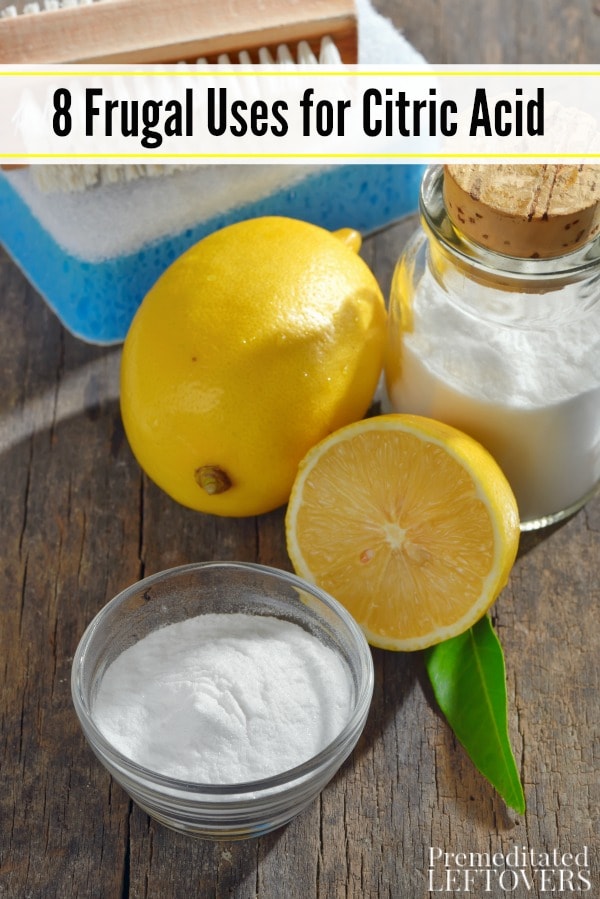 Citric acid has many household uses and can come in handy for more than you think. Here are 8 Frugal Uses for Citric Acid that you need try in your home!